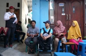 Wali Kota Yogyakarta Hasto Wardoyo memberikan sambutan bedah rumah di Prawirodirjan.